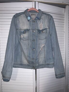 Lovesick by Torrid Plus Size Women’s Distressed Denim Jacket